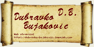 Dubravko Bujaković vizit kartica